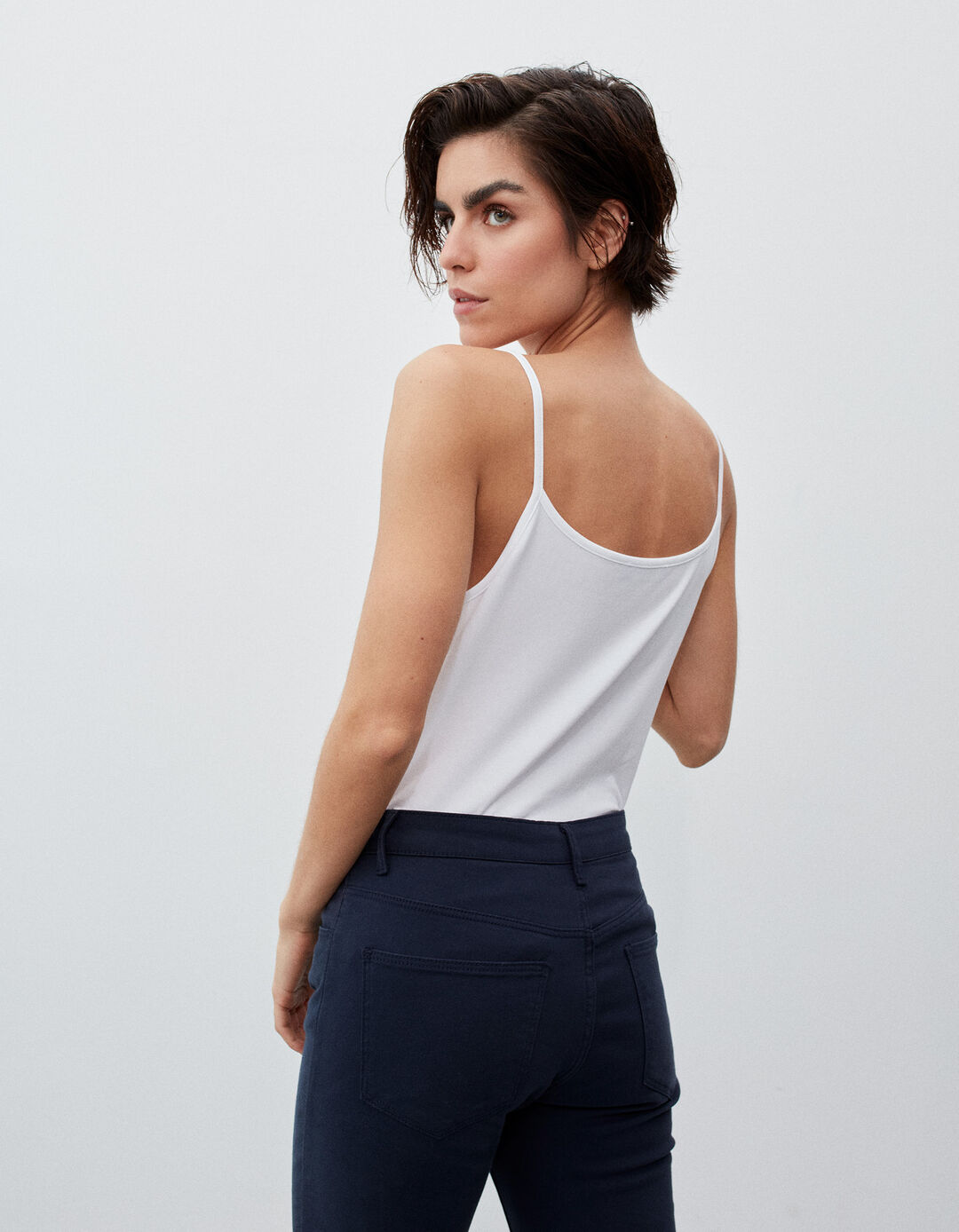 Top Básico, Mulher, Branco