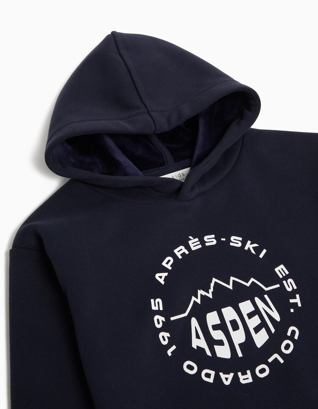 Sweatshirt de Felpa Capuz, Menino, Azul Escuro
