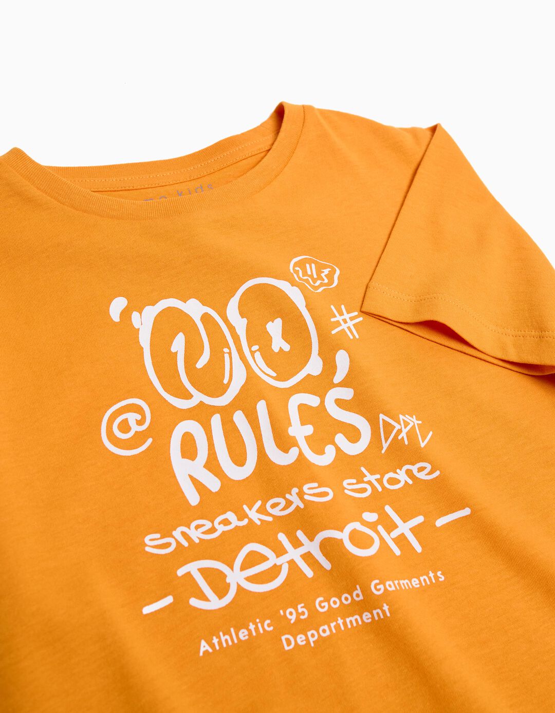 T-shirt Estampado, Menino, Laranja