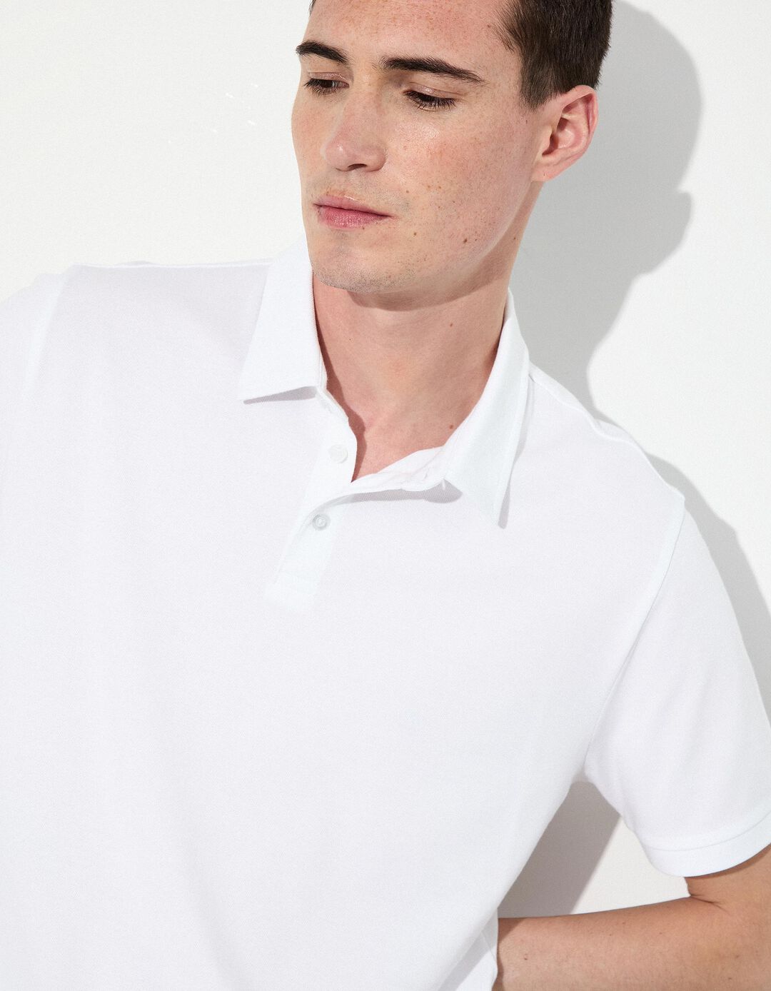 Polo Coolmax®, Homem, Branco
