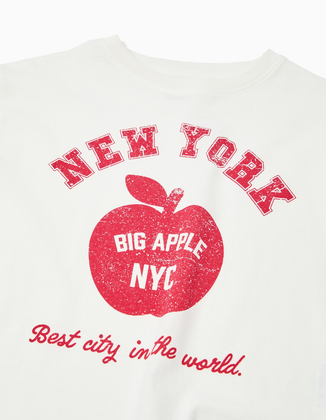 T-shirt Manga Comprida, Menina, Branco