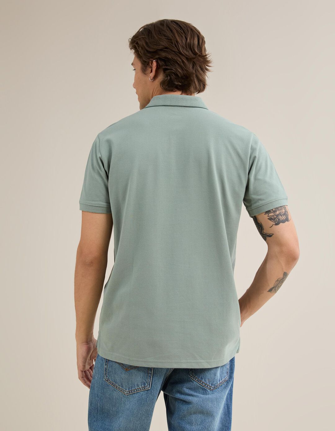 Polo Piquet, Homem, Verde Claro