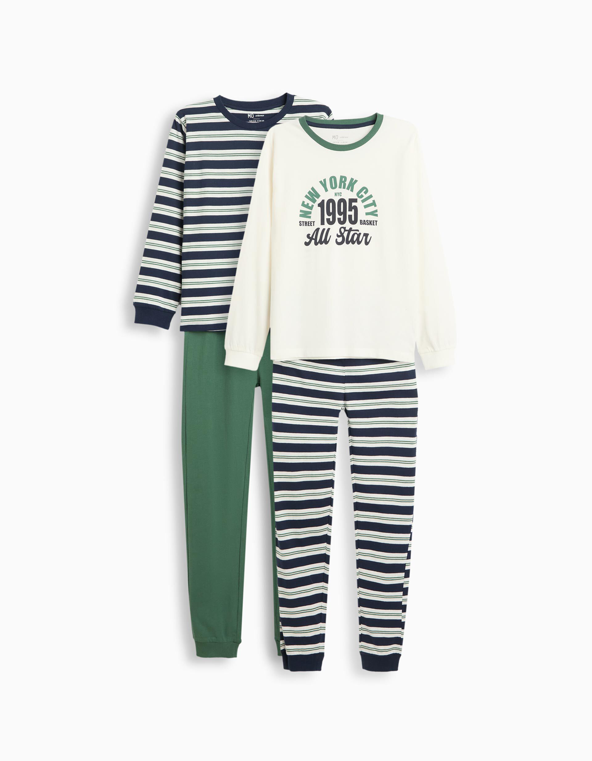Pack 2 Pijamas Jersey, Menino, Multicolor