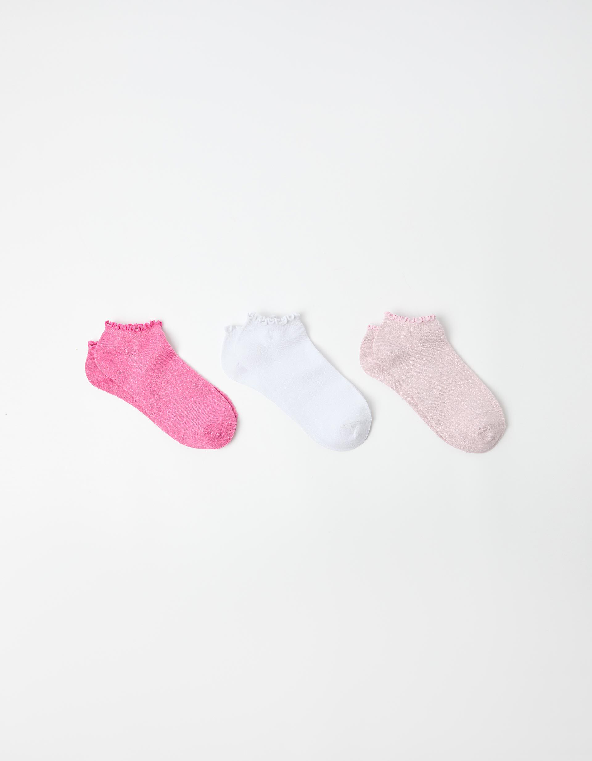 Comprar Online Pack 3 Pares de Meias Tornozelo, Mulher, Multicor