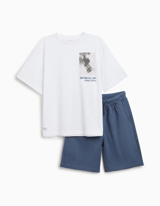 Comprar Online Conjunto T-Shirt e Calções, Menino, Azul
