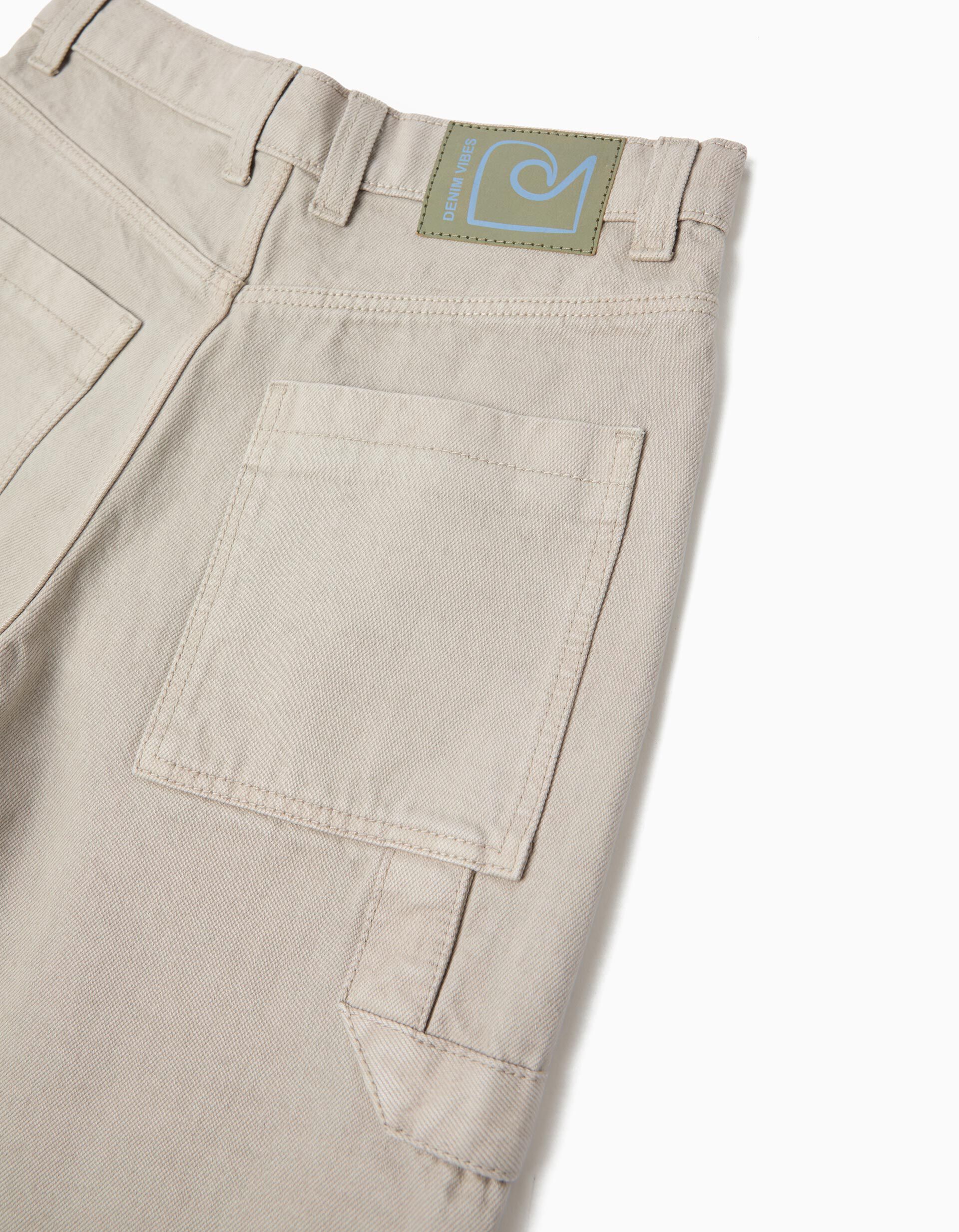 Comprar Online Cal&ccedil;&otilde;es de Ganga 'Loose Fit', Menino, Bege Claro