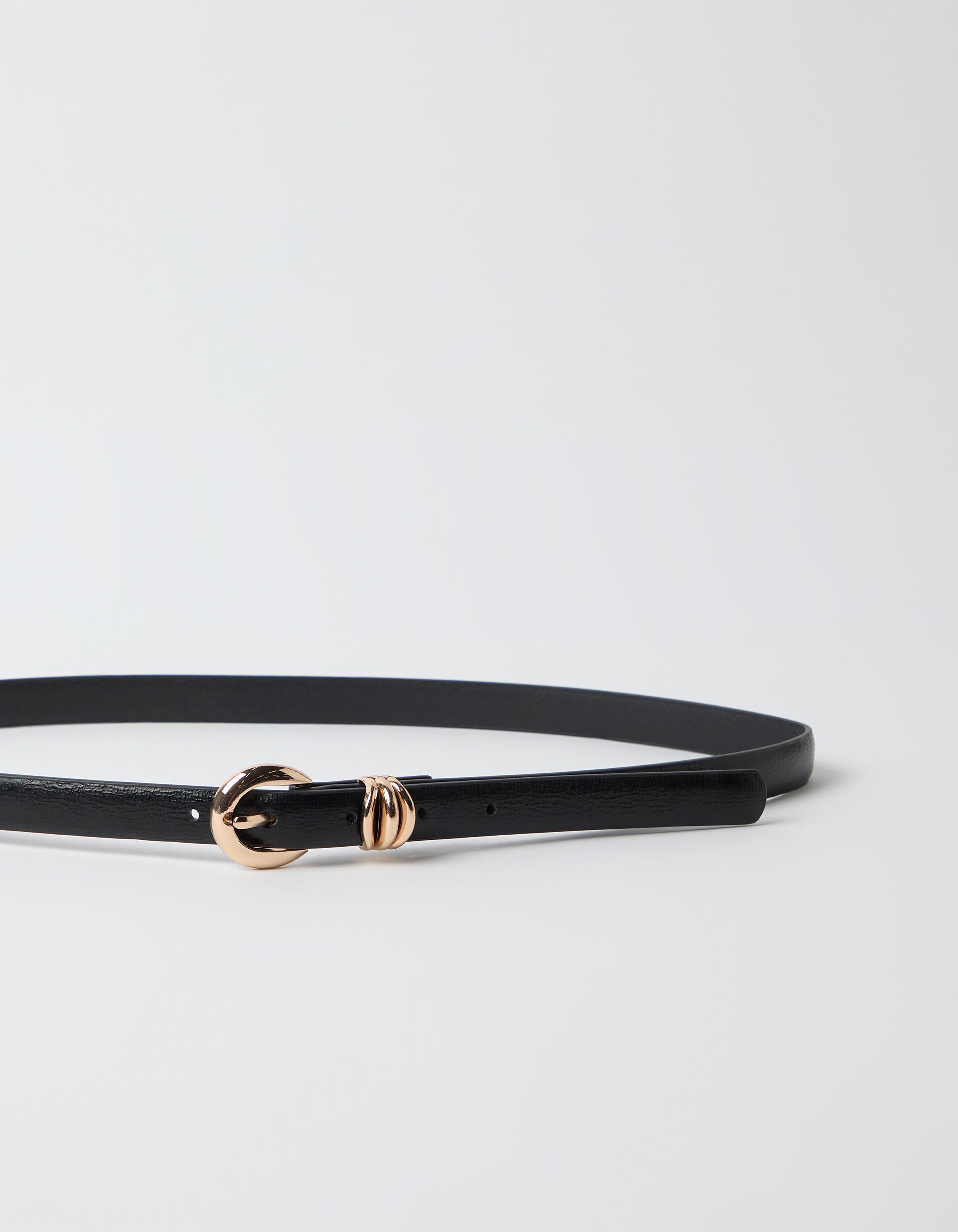 Comprar Online Cinto Fino Com Passador, Mulher, Preto