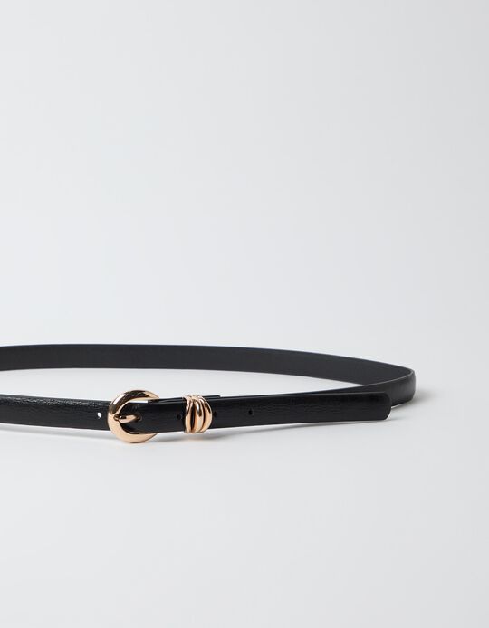 Comprar Online Cinto Fino Com Passador, Mulher, Preto