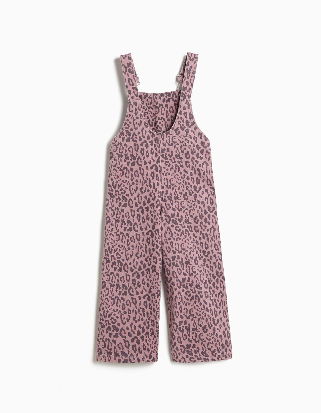 Jardineiras Animal Print, Menina, Rosa