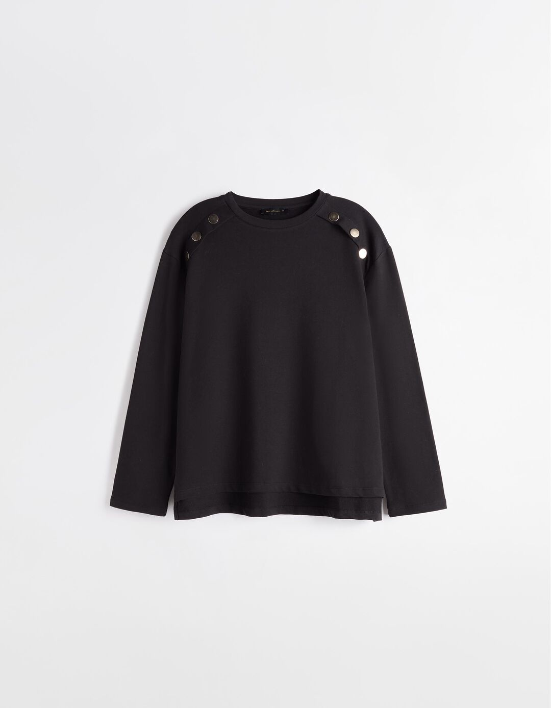 Camisola com Botões, Mulher, Preto