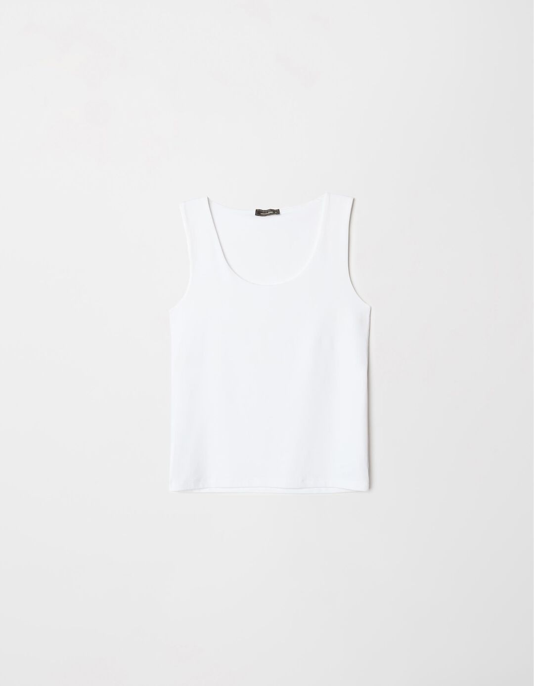 Top Decote Redondo, Mulher, Branco