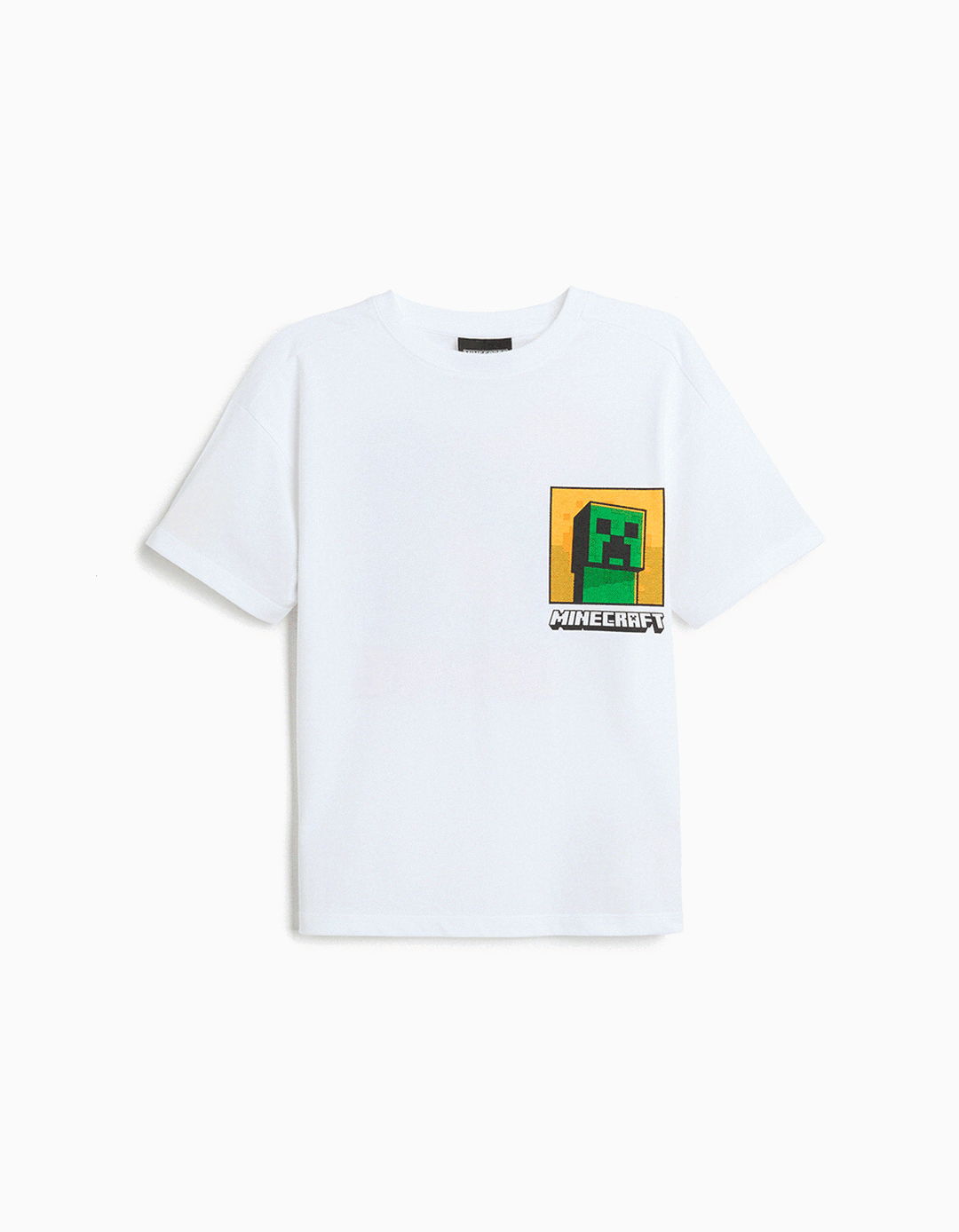T-shirt 'Minecraft', Menino, Branco