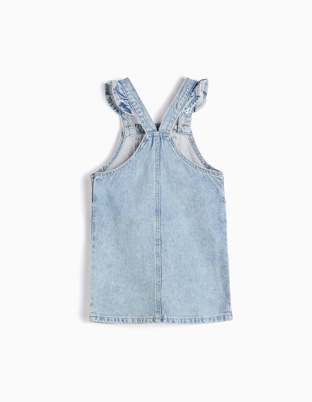 Vestido de Ganga sem Mangas, Menina, Azul Claro