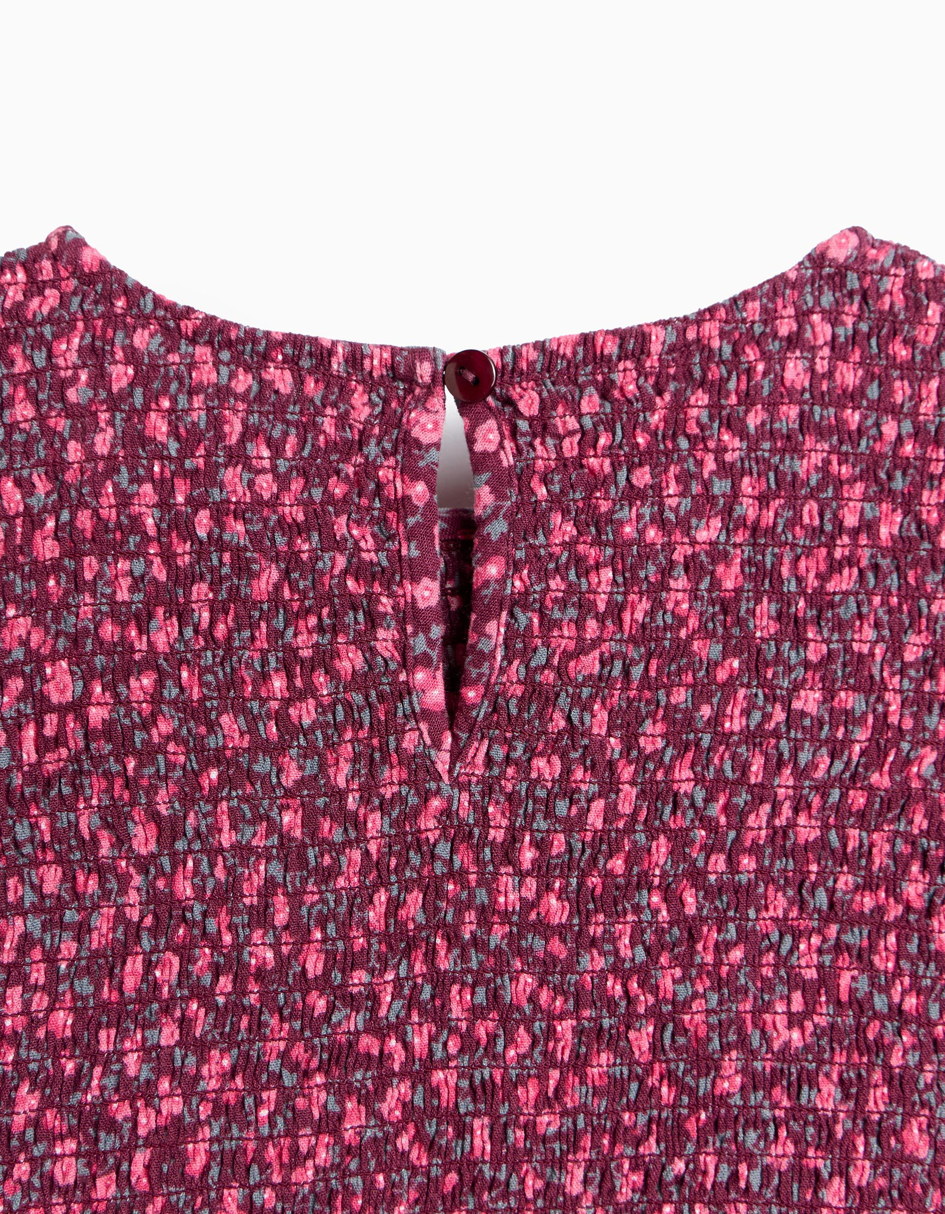 Comprar Online Blusa Smock, Menina, Rosa Escuro