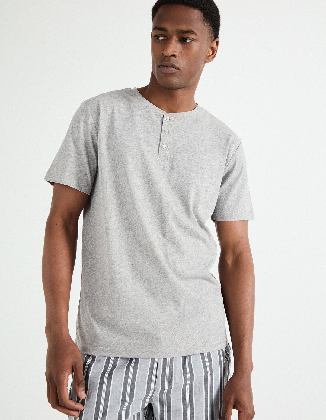 Pijama Jersey, Homem, Cinzento