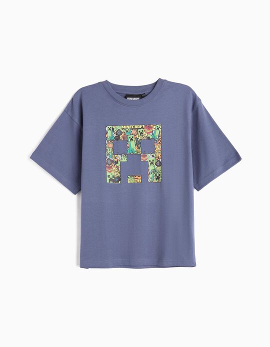 Comprar Online T-shirt 'Minecraft ', Menino, Azul