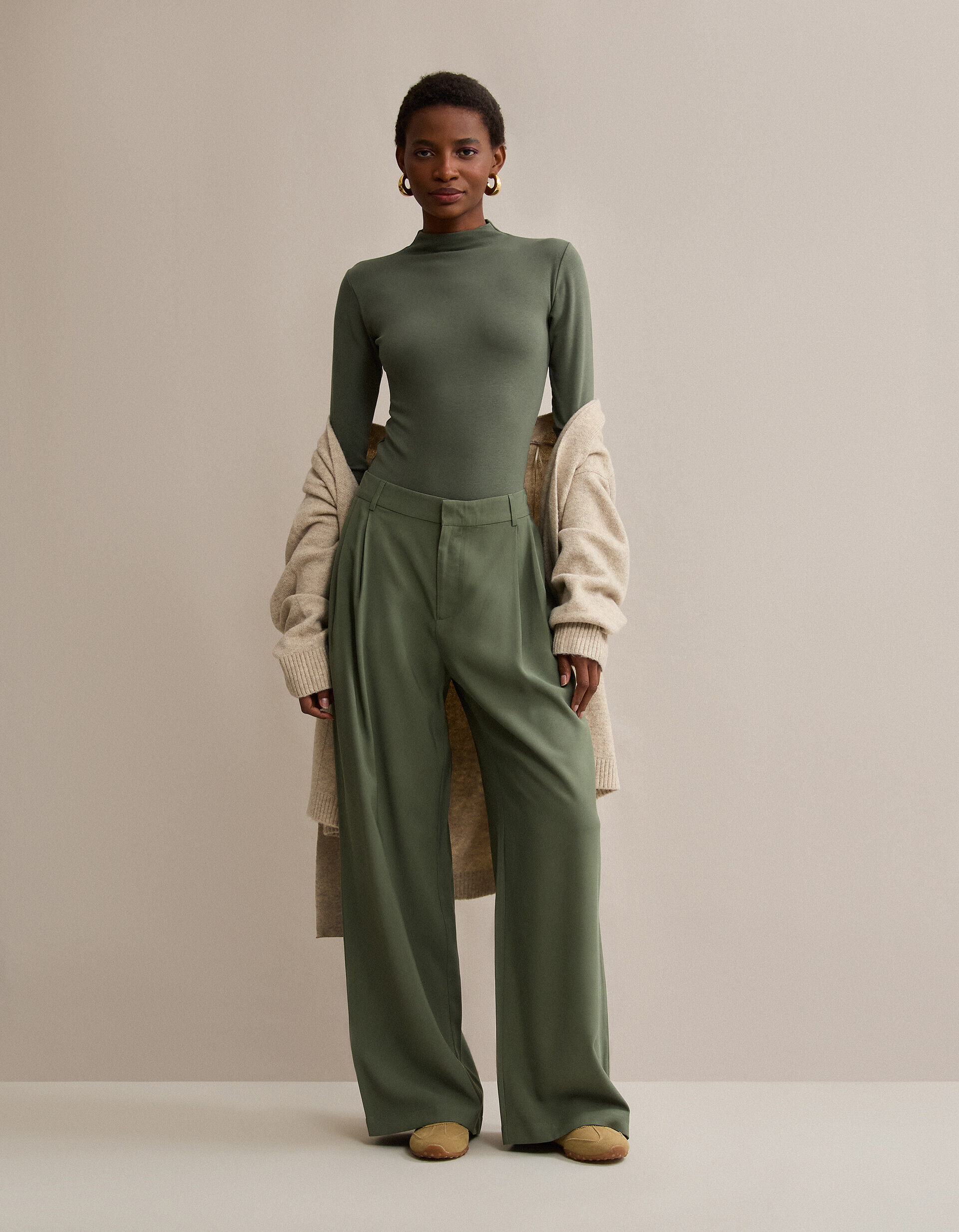 Comprar Online Cal&ccedil;as, Mulher, Verde Escuro