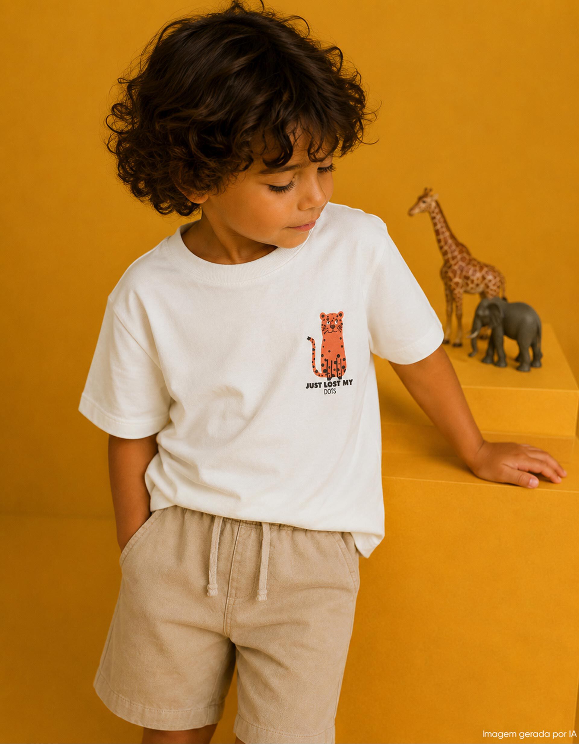 Comprar Online T-shirt Estampada, Menino, Branco