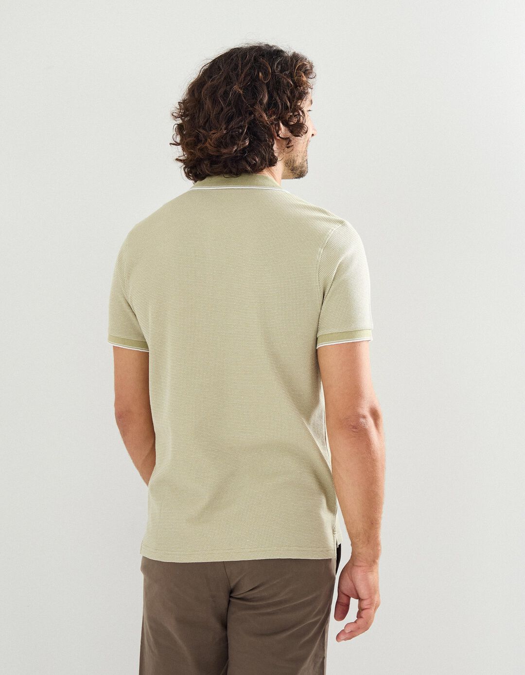Polo, Homem, Verde Claro 