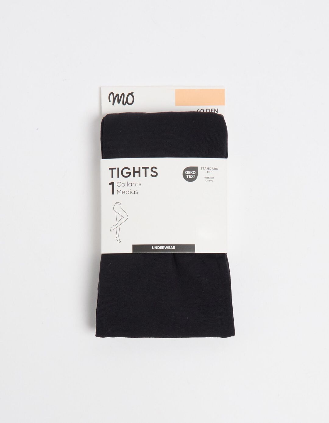 Collants 40 DEN, Mulher, Preto