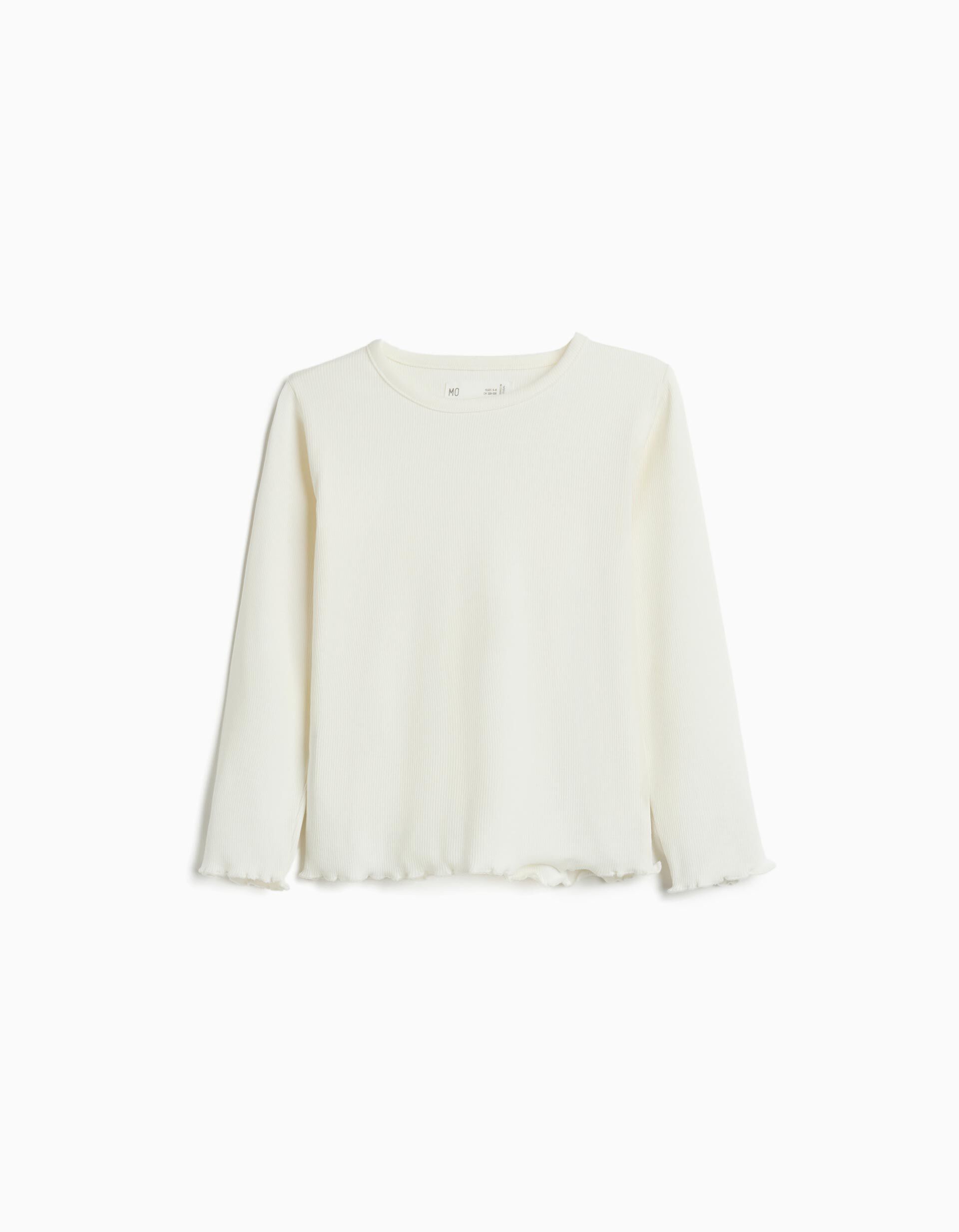 Comprar Online T-shirt de Manga Comprida, Menina, Branco