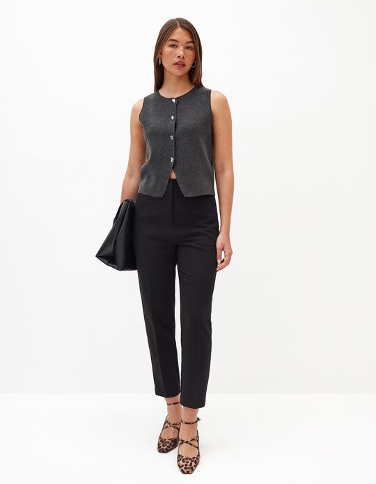 Comprar Online Calças Cintura Subida, Mulher, Preto