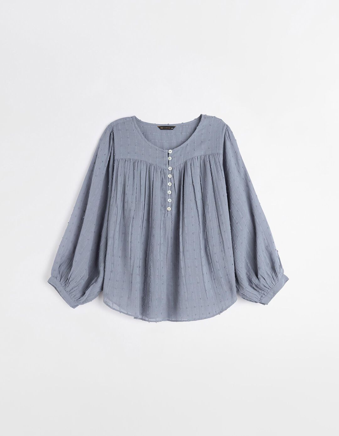 Blusa de Algodão, Mulher, Azul