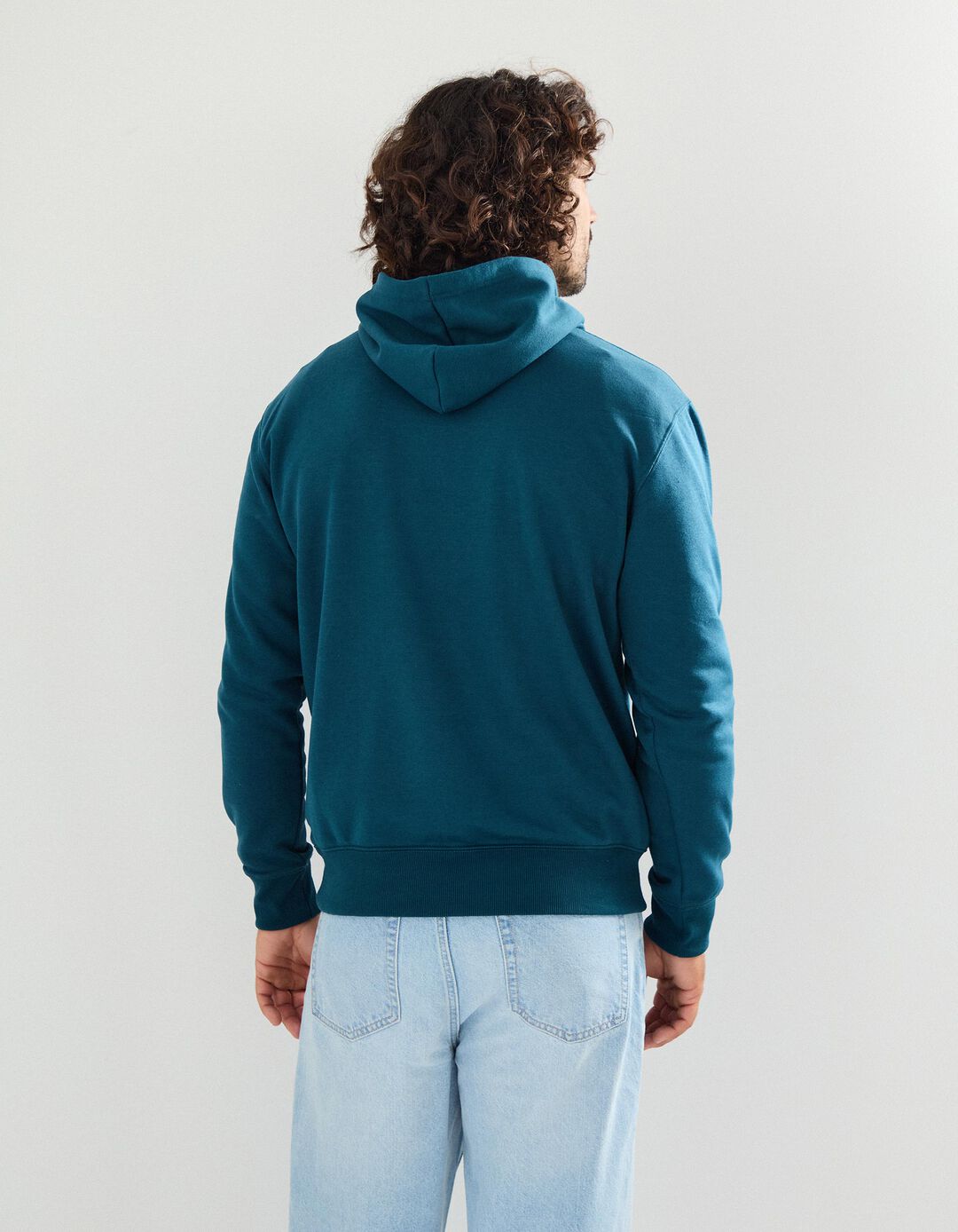 Sweatshirt com Capuz, Homem, Azul