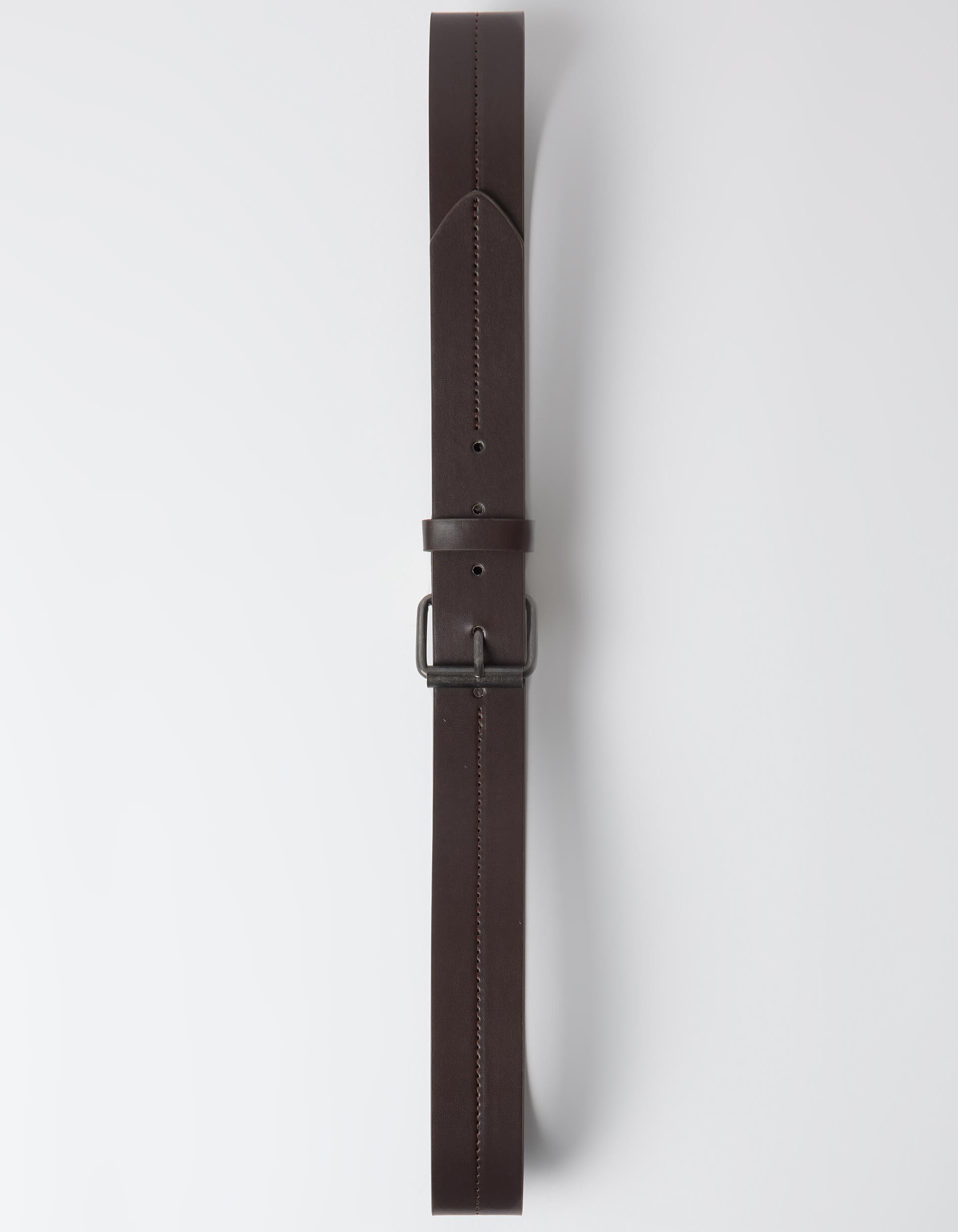 Comprar Online Cinto Com Pesponto, Homem, Castanho