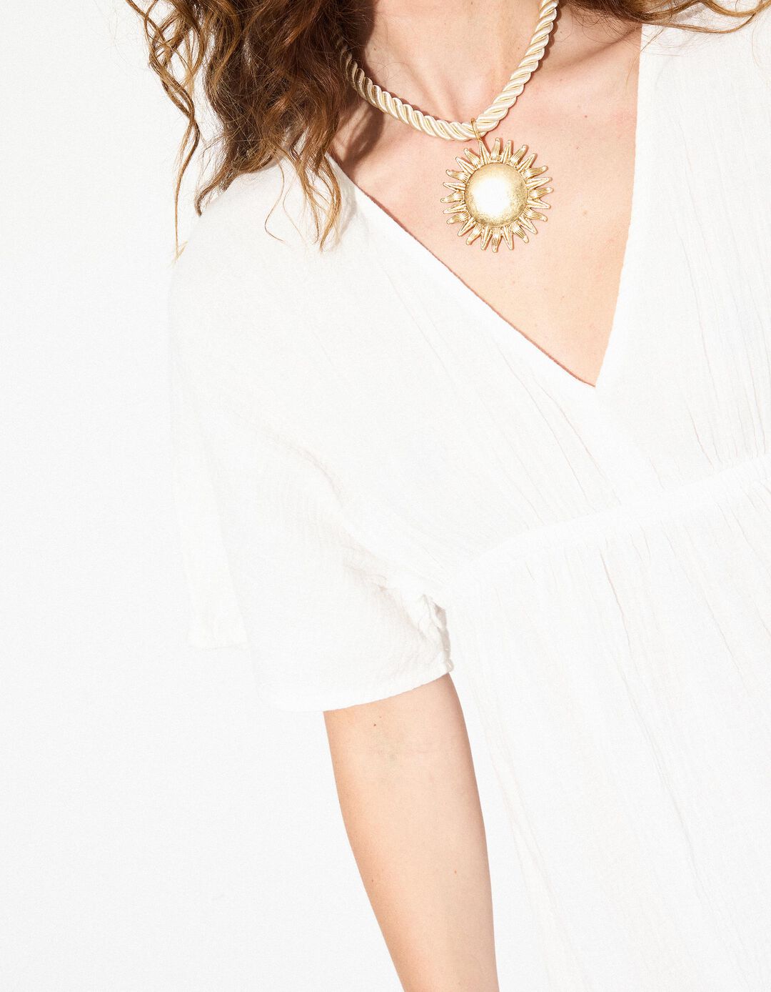 Vestido Kimono, Mulher, Branco