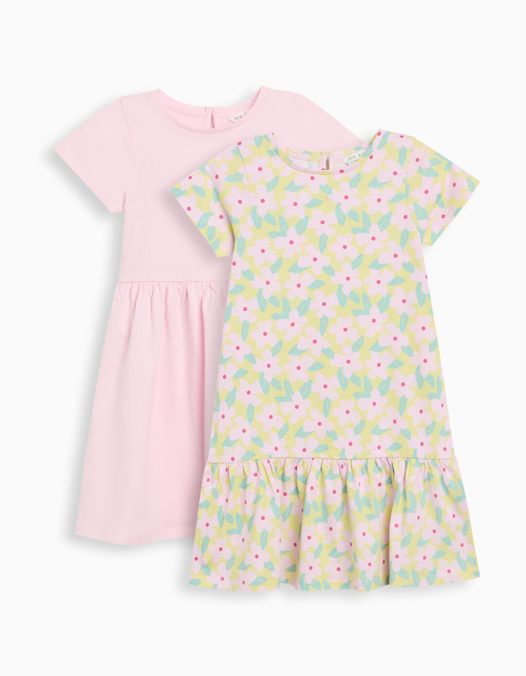 Pack 2 Vestidos, Menina, Rosa Claro 