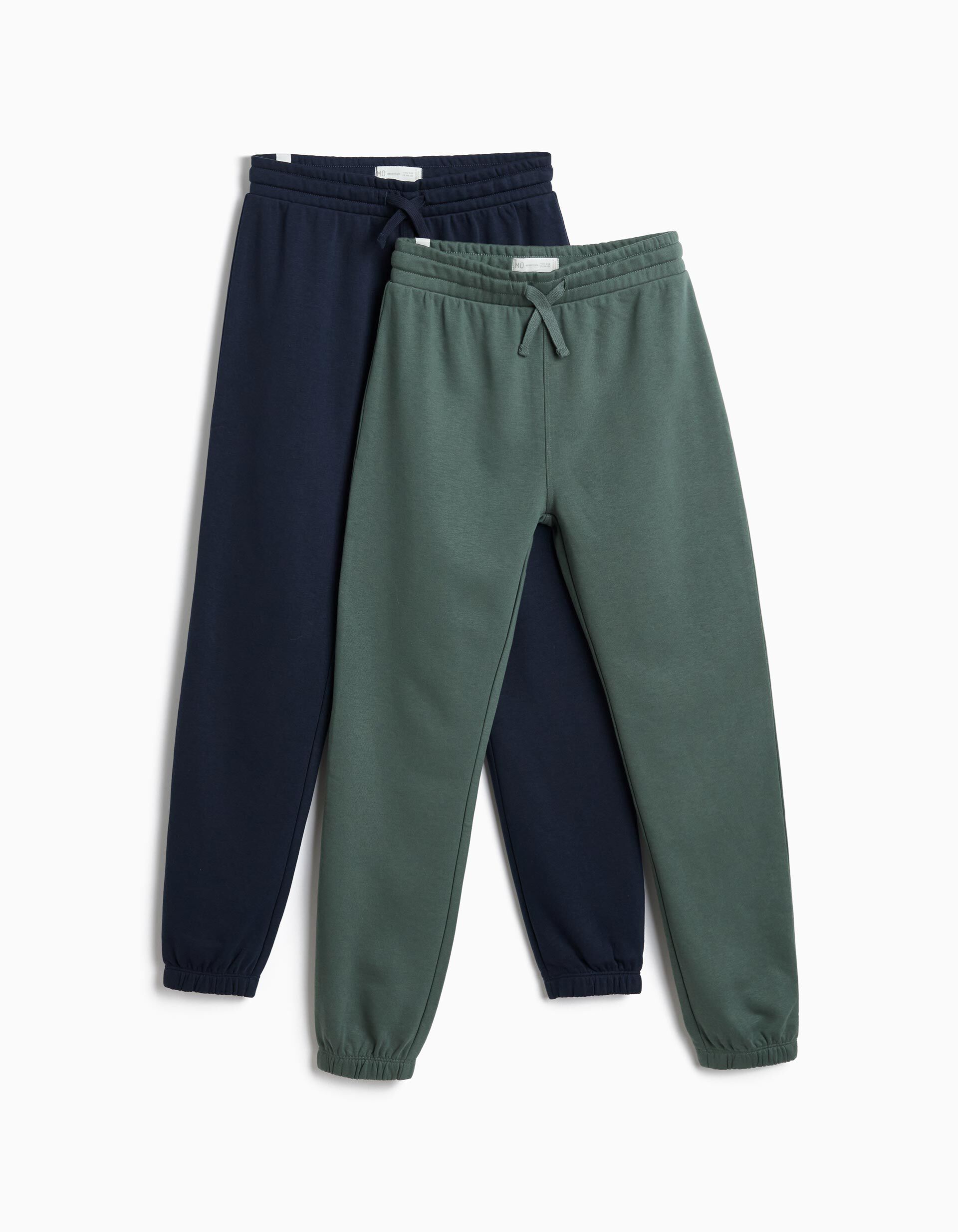 Pack 2 Joggings De Felpa, Menino, Verde Escuro