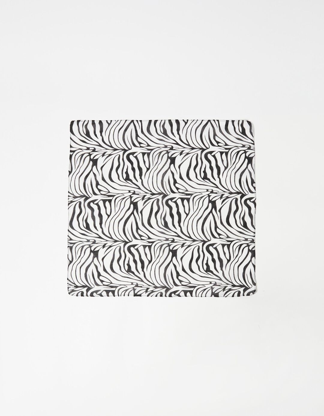 Lenço Zebra, Mulher, Preto