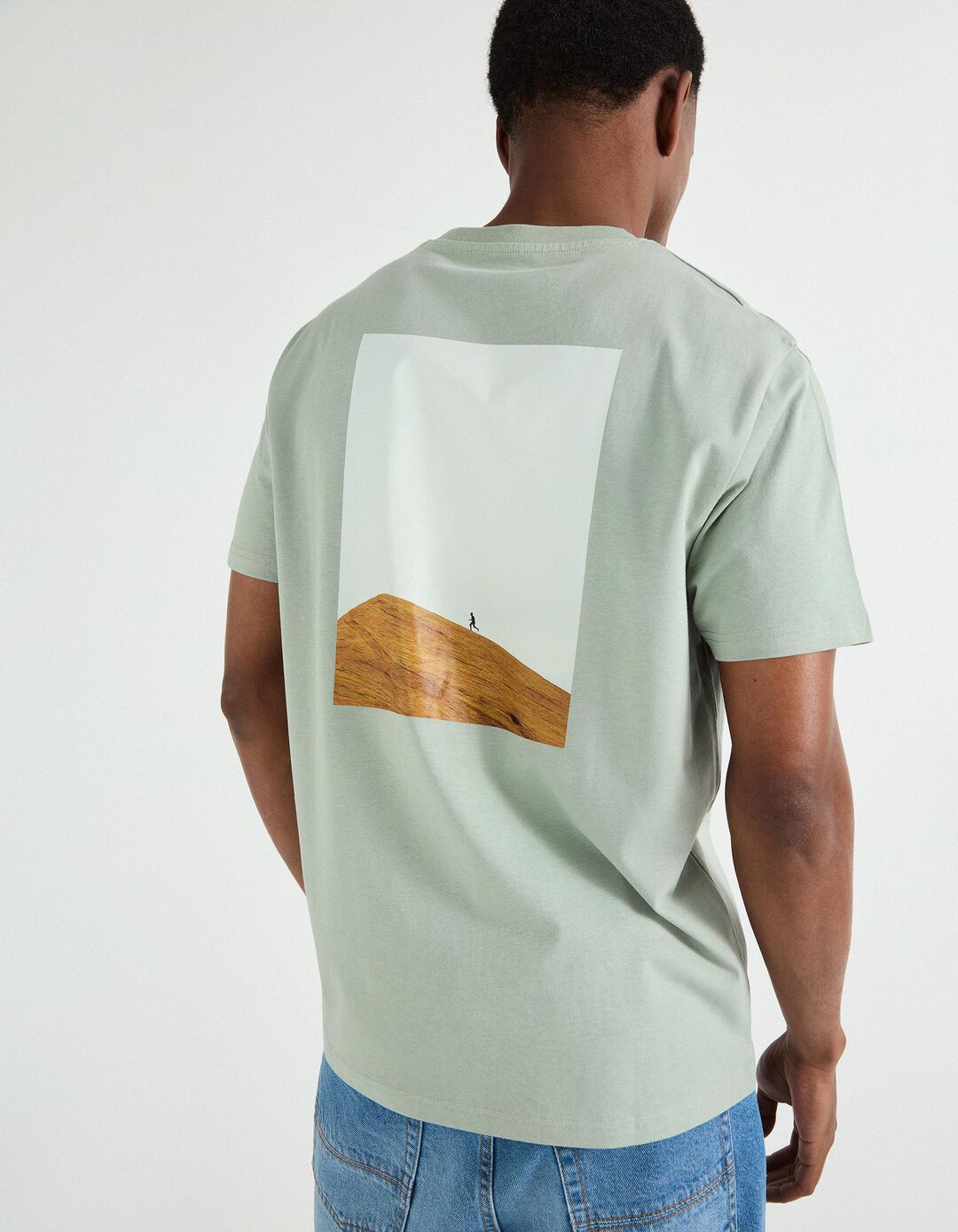 T-shirt Print, Homem, Verde