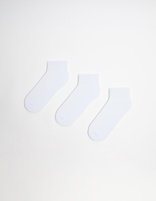 Comprar Online Pack 3 Meias Curtas, Mulher, Branco