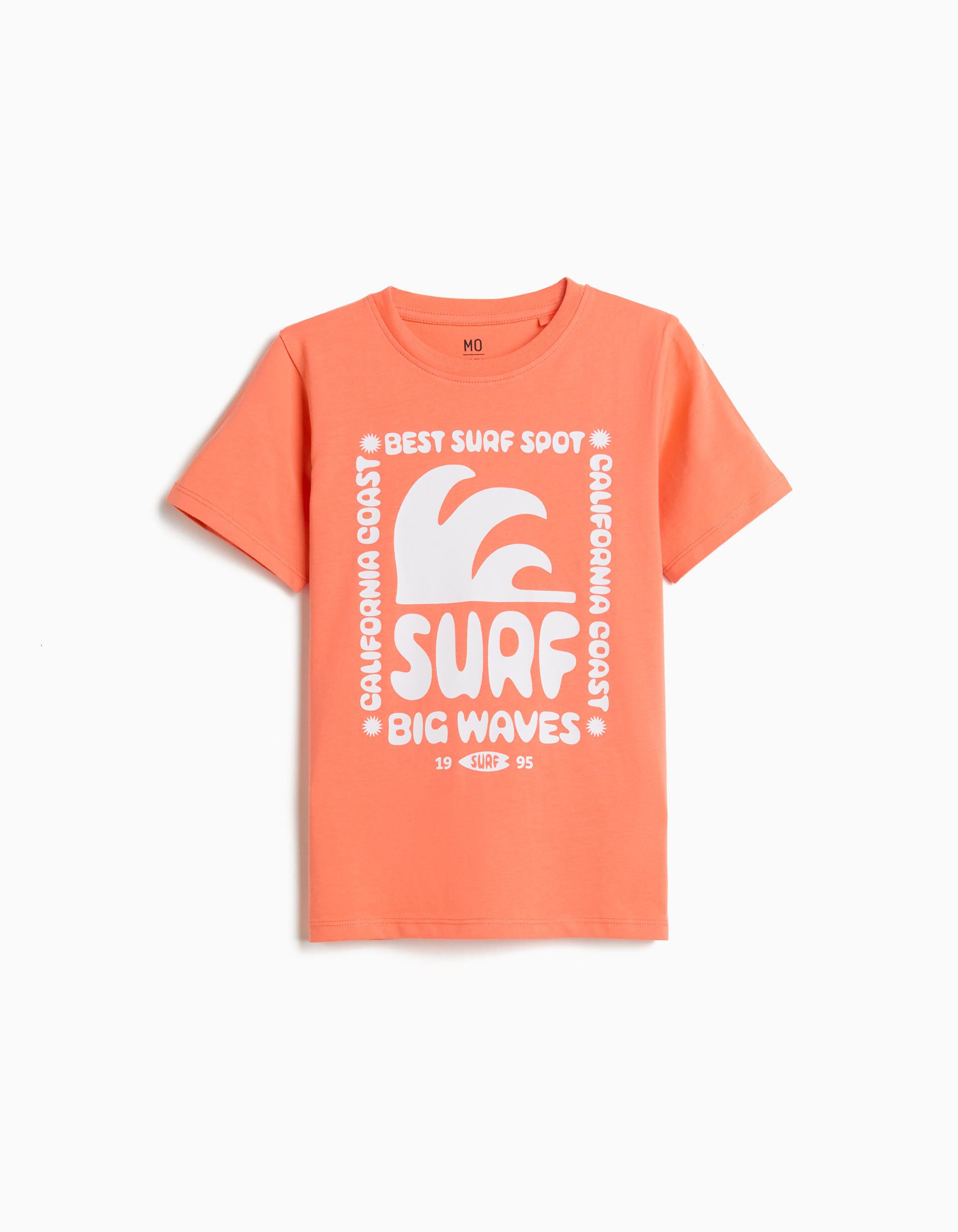 Comprar Online T-shirt Estampada, Menino, Laranja