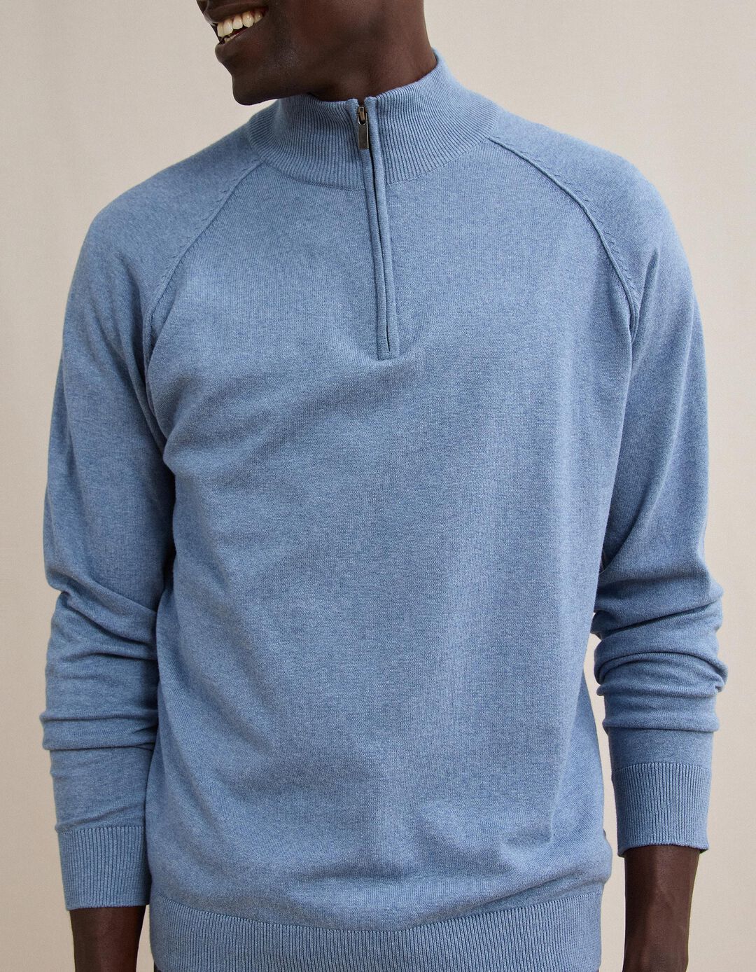 Camisola De Malha, Homem, Azul 
