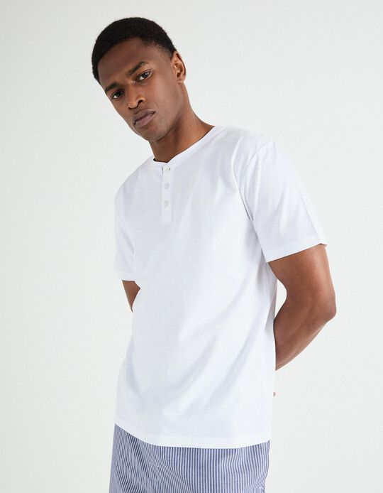 Comprar Online Pijama Jersey, Homem, Branco