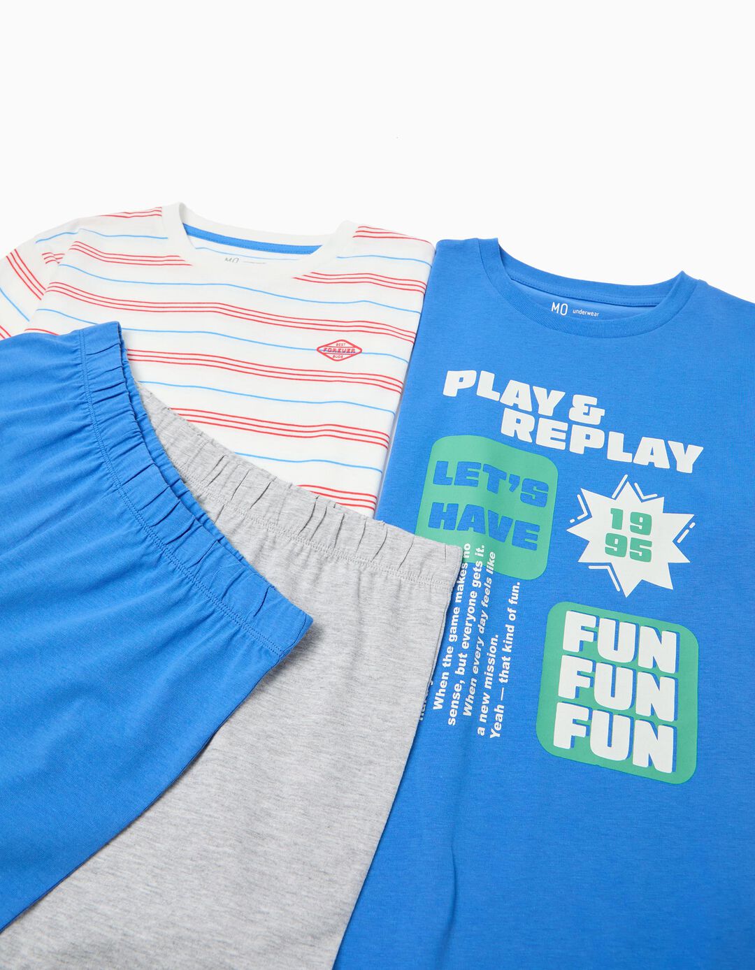 Pack 2 Pijamas, Menino, Azul