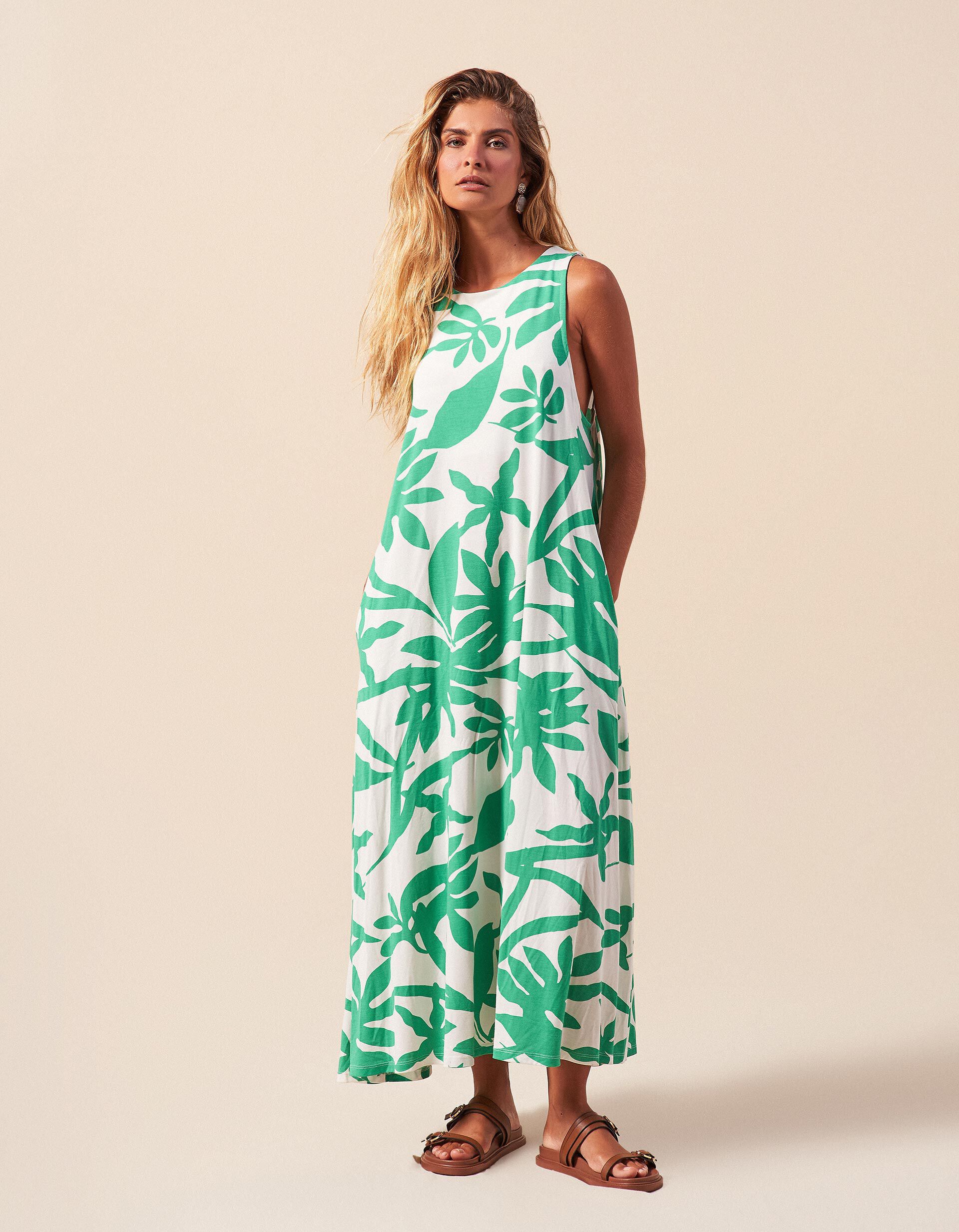 Comprar Online Vestido Comprido, Mulher, Verde