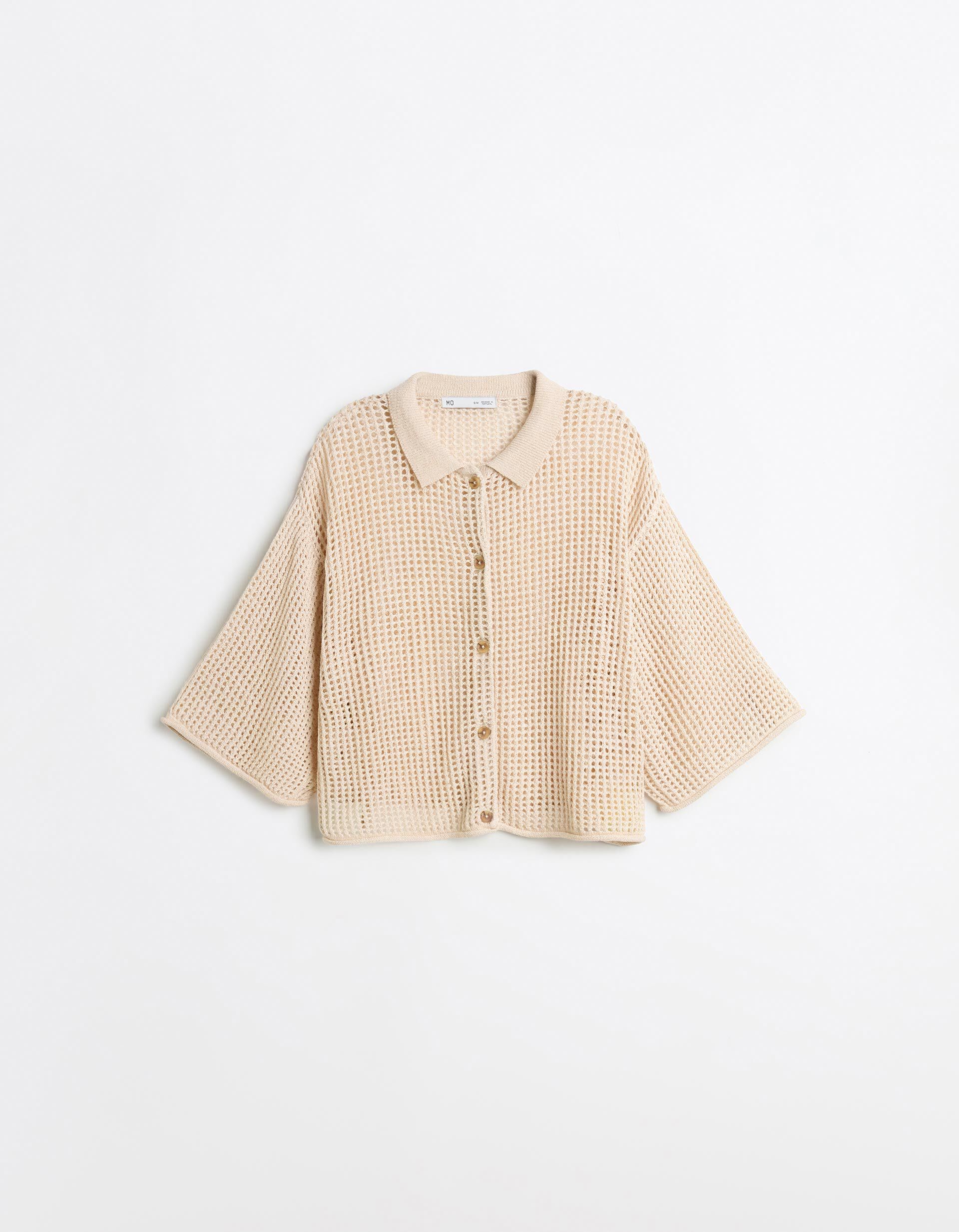 Comprar Online Camisa Tricotada, Mulher, Bege Claro