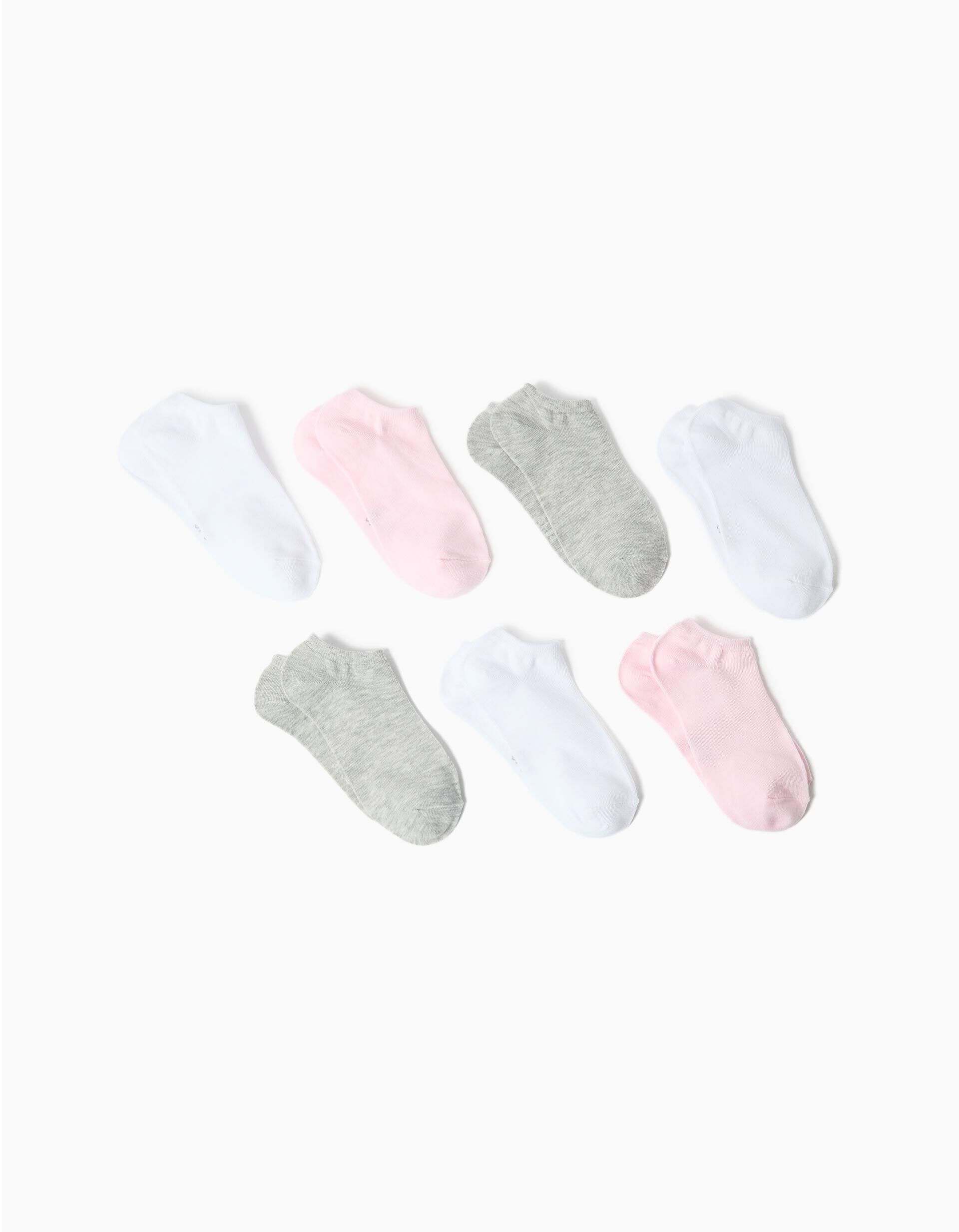 Comprar Online Pack 7 Pares de Meias Tornozelo, Menina, Multicor