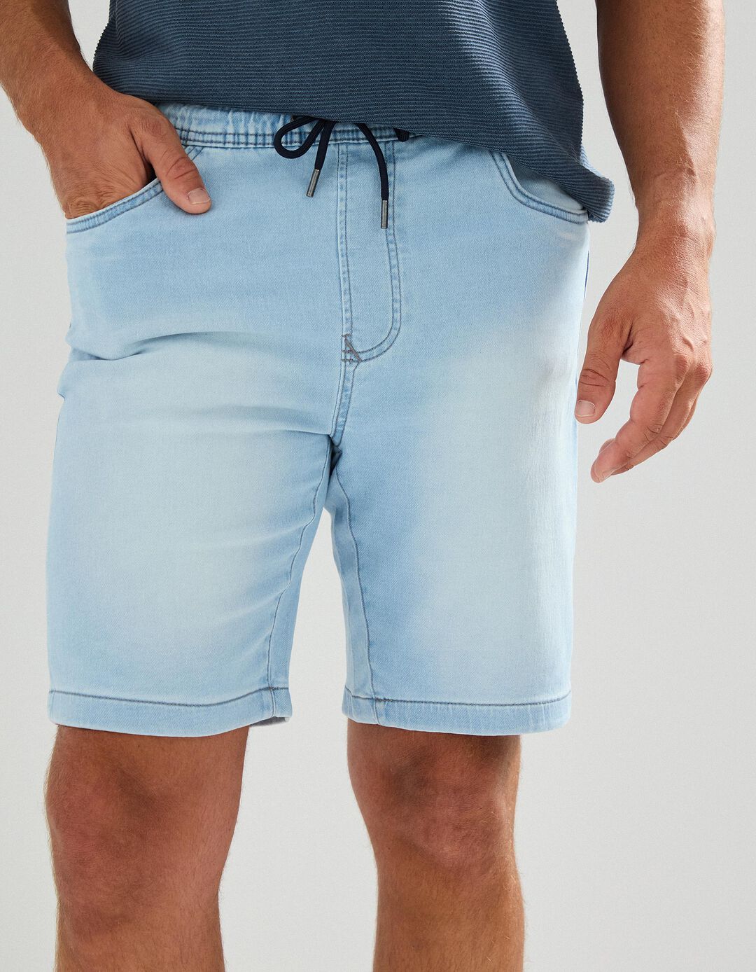 Calções de Ganga, Homem, Azul Claro