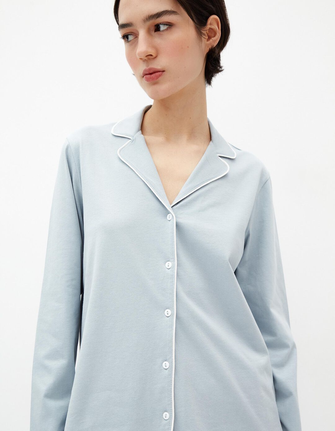 Pijama Jersey, Mulher, Azul Claro