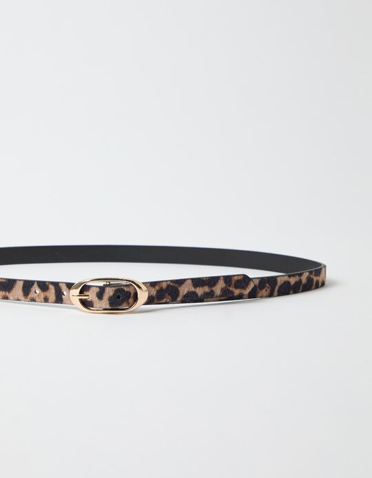 Comprar Online Cinto Animal Print, Mulher, Castanho 