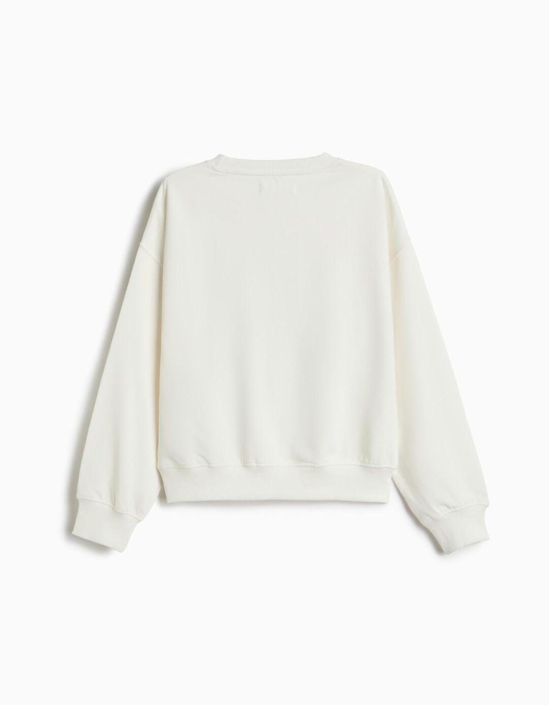 Sweatshirt Com Estampado, Menina, Branco