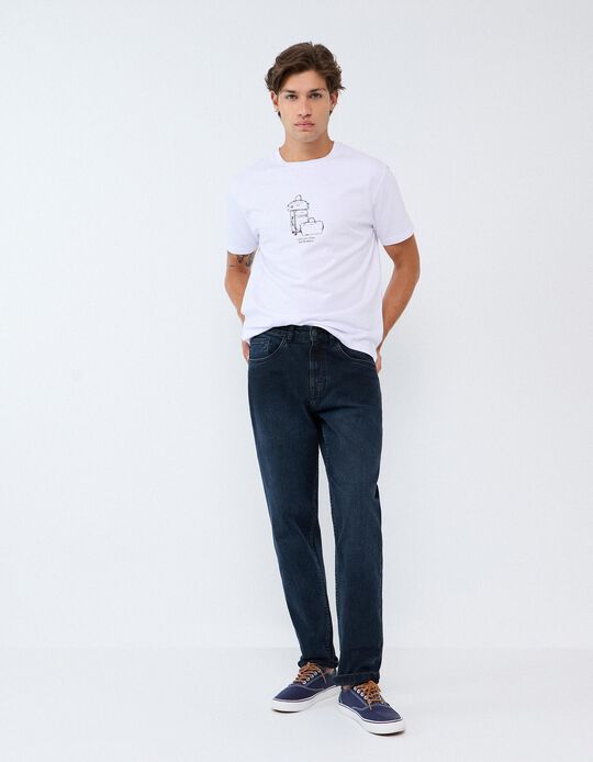 Comprar Online Cal&ccedil;as De Ganga 'Tapered Fit', Homem, Azul Escuro