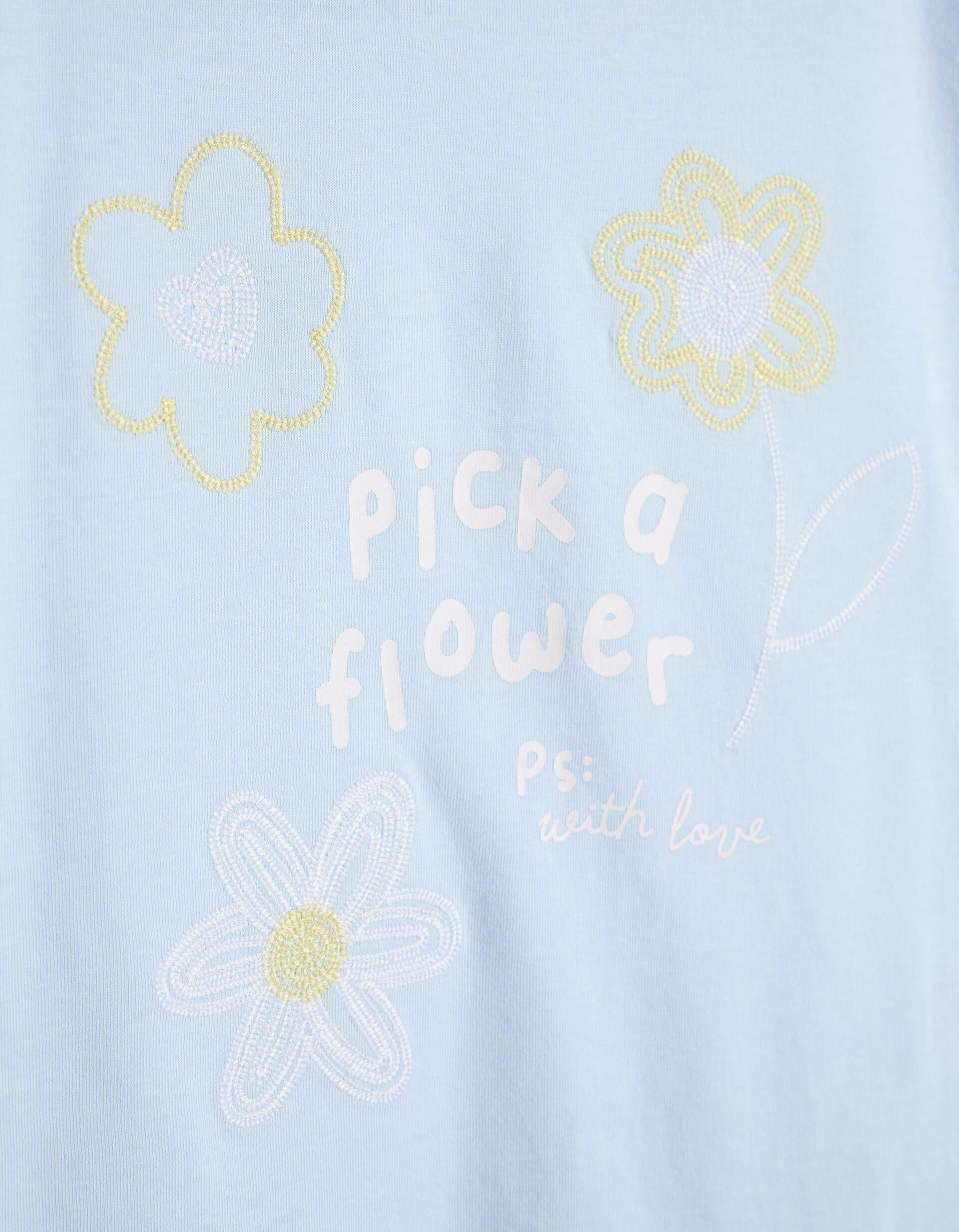Comprar Online T-shirt Estampada, Menina, Azul Claro