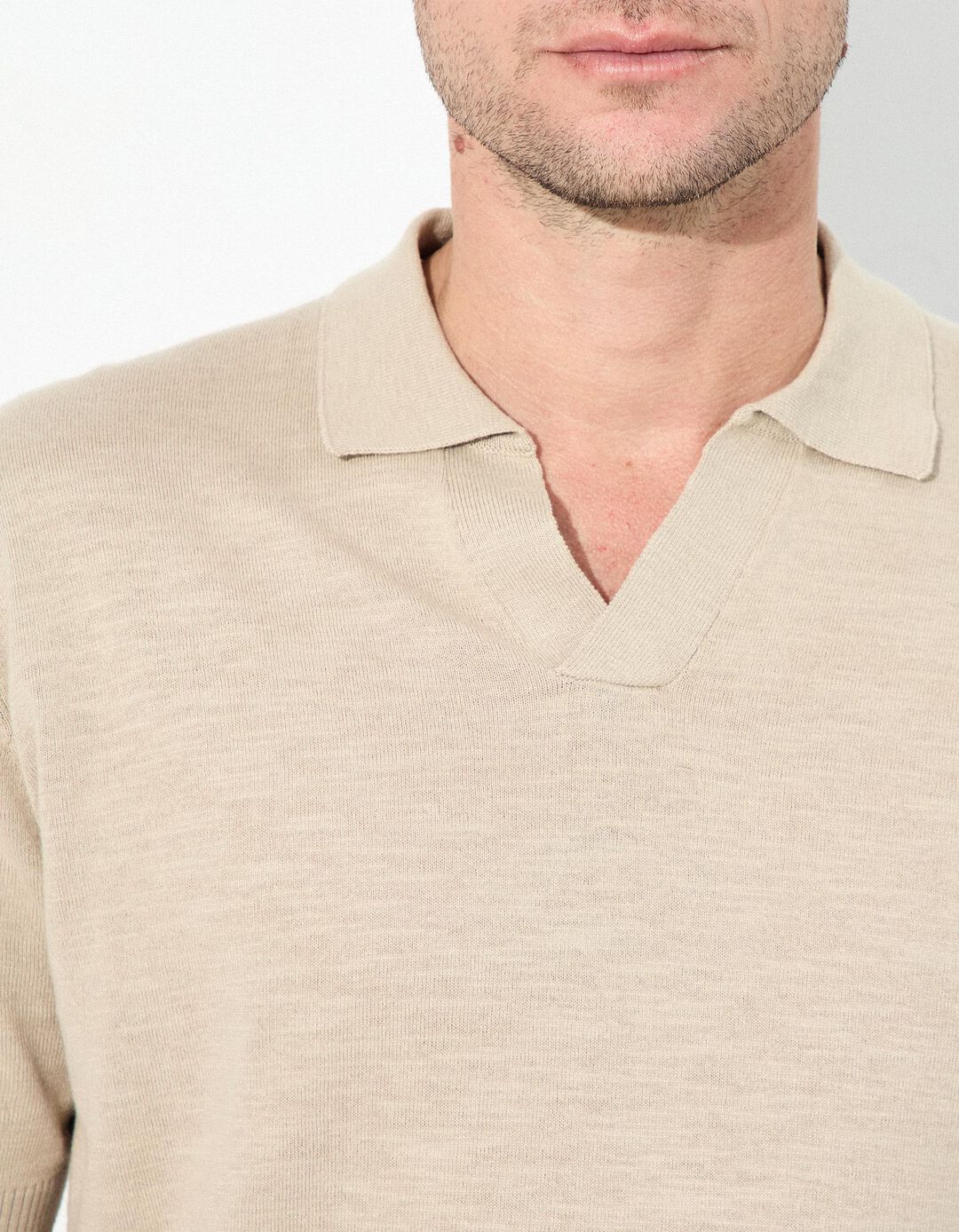 Polo, Homem, Bege 