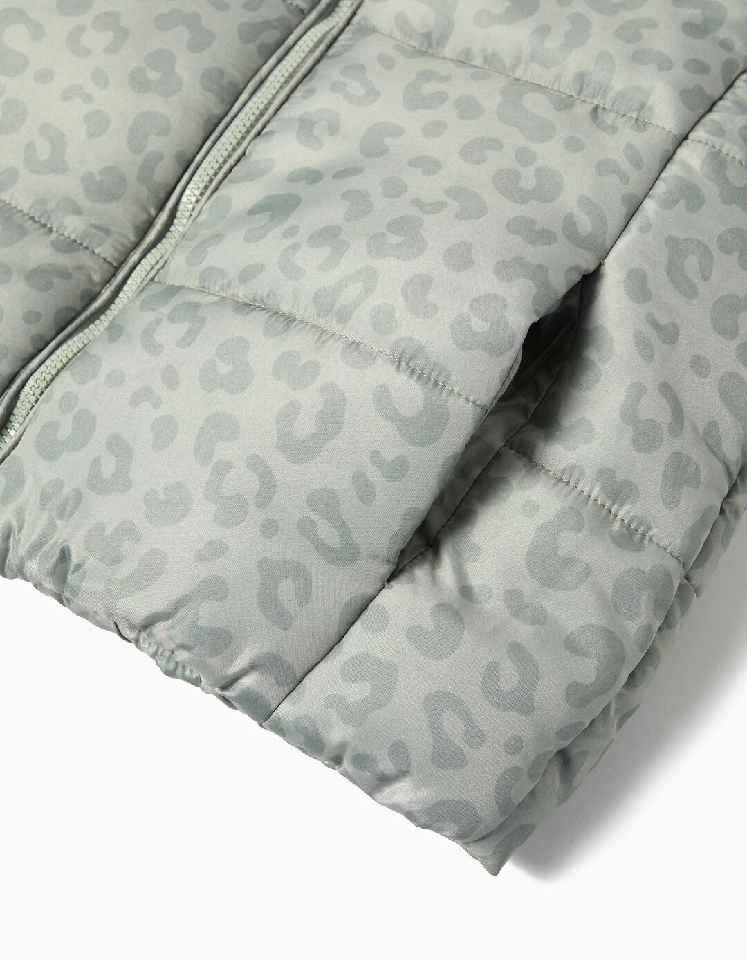 Colete Animal Print, Menina, Verde